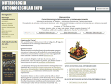 Tablet Screenshot of nutriologia-ortomolecular.info